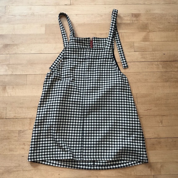 Mango Houndstooth Pinafore Dress - Picture 5 of 6